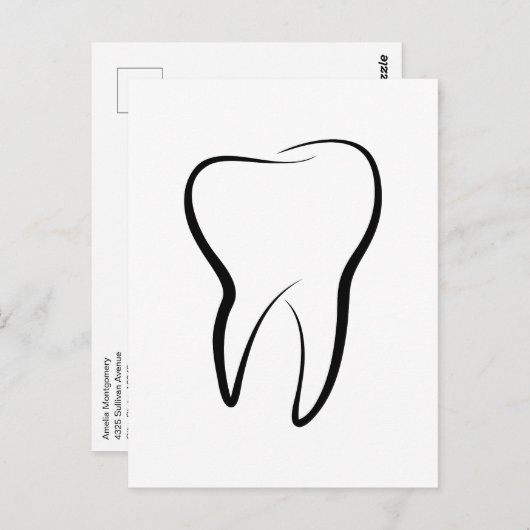 歯科用歯歯科診療口腔衛生 ポストカード (正面/裏面)