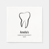 歯科用歯歯科診療科卒業 スタンダードカクテルナプキン (正面)