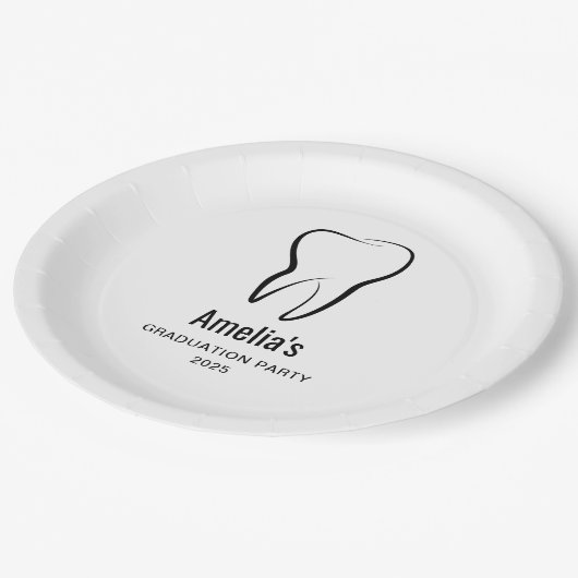 歯科用歯歯科診療科卒業 ペーパープレート (アングル)