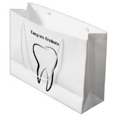 歯科用歯歯科診療科卒業 ラージペーパーバッグ (正面アングル)