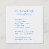 歯科用歯水プロフェッショナル スクエア名刺 (裏面)