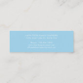 歯科用歯牙ロゴ歯科衛生士アポイントメント スキニー名刺 (裏面)