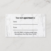 歯科用歯石モダン理石アポイントメント 予約カード (裏面)