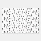歯科用歯科グラフィック歯科パターン ラッピングペーパーシート (正面3)