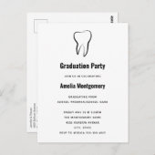 歯科用歯科グラフィック歯科卒業 ポストカード (正面/裏面)