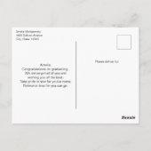 歯科用歯科グラフィック歯科卒業 ポストカード (裏面)