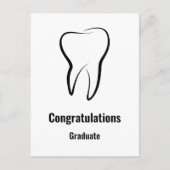 歯科用歯科グラフィック歯科卒業 ポストカード (正面)