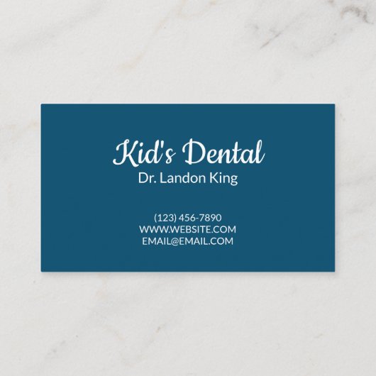 歯科用歯科医アポイントメントカード 名刺 (裏面)