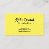 歯科用歯科医アポイントメントカード 名刺 (裏面)