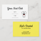 歯科用歯科医アポイントメントカード 名刺 (正面/裏面)