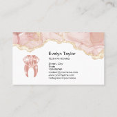 歯科用歯科医科歯美白用スマイルブシン 名刺 (裏面)