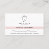 歯科用歯科医院歯のホワイトニングアポイントメント 名刺 (正面)