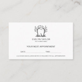 歯科用歯科医院歯のホワイトニングアポイントメント 名刺