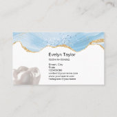 歯科用歯科医院歯のホワイトニンググリッター 名刺 (裏面)