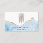 歯科用歯科医院歯のホワイトニンググリッター 名刺 (正面)