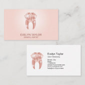 歯科用歯科医院歯のホワイトニングスマイル 名刺 (正面/裏面)