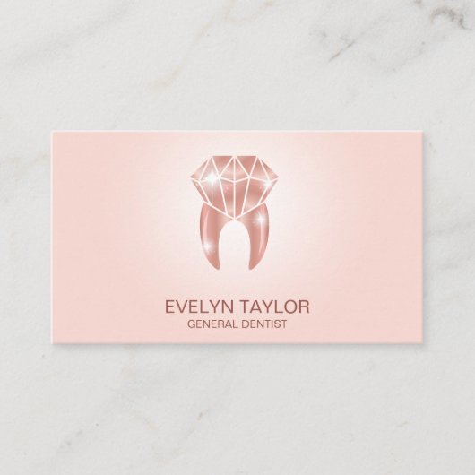 歯科用歯科医院歯のホワイトニングスマイル 名刺 (正面)