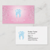 歯科用歯科医院歯のホワイトニングスマイル 名刺 (正面/裏面)