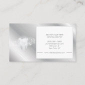 歯科用歯科医院歯ホワイトニングスマイル銀 名刺 (裏面)