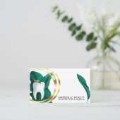 歯科用歯科医院歯ホワイトニングフローラバス 名刺 (スタンド正面)