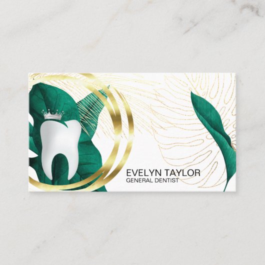 歯科用歯科医院歯ホワイトニングフローラバス 名刺 (正面)