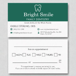 歯科用歯科歯科アポイントメントアラーム 名刺