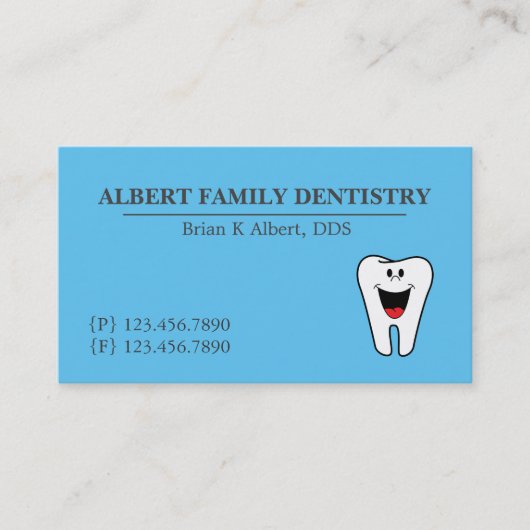 歯科用歯科歯科名刺 名刺 (正面)