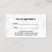 歯科用歯科用アポイントメントライトブルー 予約カード (裏面)