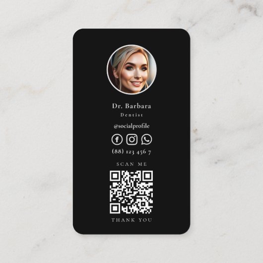 歯科用歯科用化粧料歯科ブラックシルバー 名刺 (裏面)