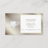 歯科用歯科用歯白化スマイル金属 名刺 (裏面)