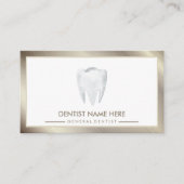 歯科用歯科用歯白化スマイル金属 名刺 (正面)