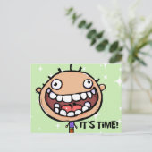 歯科用点検アポイントメントリマインダーカード ポストカード (スタンド正面)