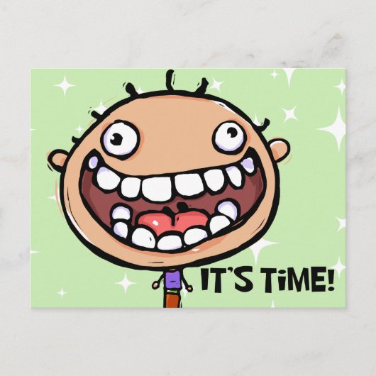 歯科用点検アポイントメントリマインダーカード ポストカード (正面)