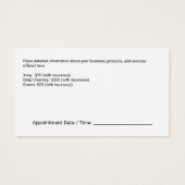 歯科用訪問イメージ |健康気に |アポイントメント (裏面)