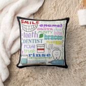 歯科用語サブウェイアート クッション (ブランケット)