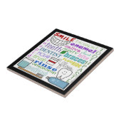 歯科用語サブウェイアート タイル (側面)