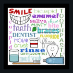 歯科用語サブウェイアート ポスター<br><div class="desc">歯科用のインスパイア用語と画像のサブウェイのアートの画像。歯素晴らし科の誰にとっても。オリジナルデザインby Christie Black©創造from theハート。</div>