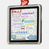 歯科用語サブウェイアート メタルオーナメント (左)