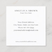 歯科用金ゴールド歯名刺 スクエア名刺 (裏面)