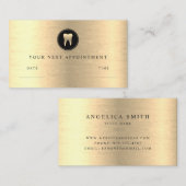 歯科用金ゴールド 予約カード (正面/裏面)