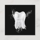 歯科用3D歯プロフェッショナル歯科医 スクエア名刺 (正面)