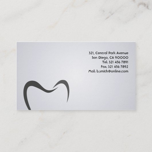 歯科用-名刺 名刺 (裏面)