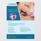 歯科病院のカスタム窓の貼り ウィンドウサイン (シート)