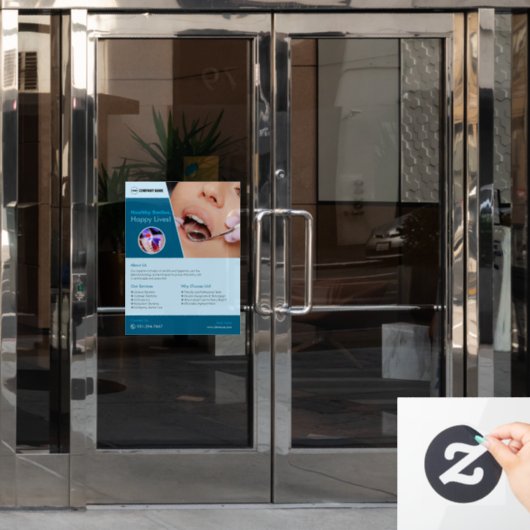 歯科病院のカスタム窓の貼り ウィンドウサイン (オフィスドア)