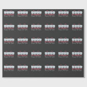 歯科矯正医で歯を結ぶ可愛いブレース ラッピングペーパー (フラット)