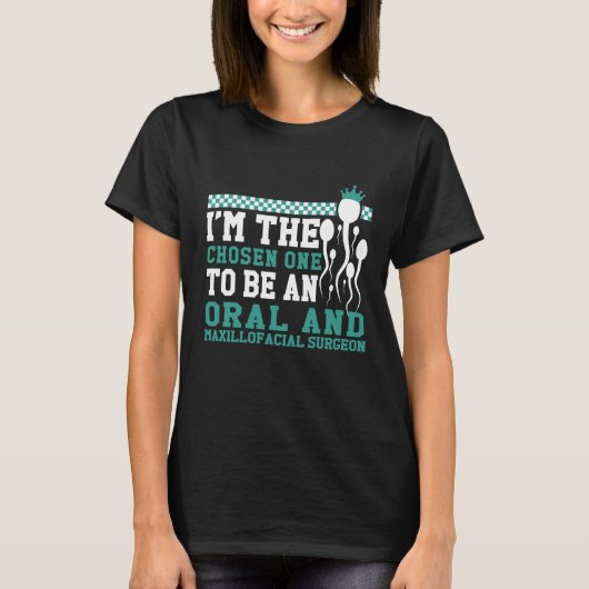 歯科矯正医のおもしろい勝者精子tシャツ tシャツ (正面)