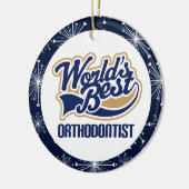 歯科矯正医のギフトのオーナメント セラミックオーナメント (左)