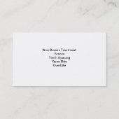 歯科矯正医の名刺 名刺 (裏面)