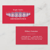 歯科矯正医の歯科医の名刺 名刺 (正面/裏面)