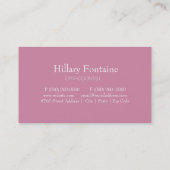 歯科矯正医の歯科医の標準的な名刺 名刺 (裏面)